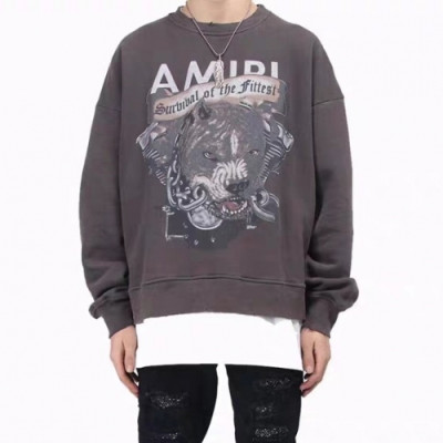 Amiri 2020 Mens Lost Boys Cotton Man-to-man - 아미리 2020 남성 로고 코튼 맨투맨 Ami0070x.Size(s - l).블랙