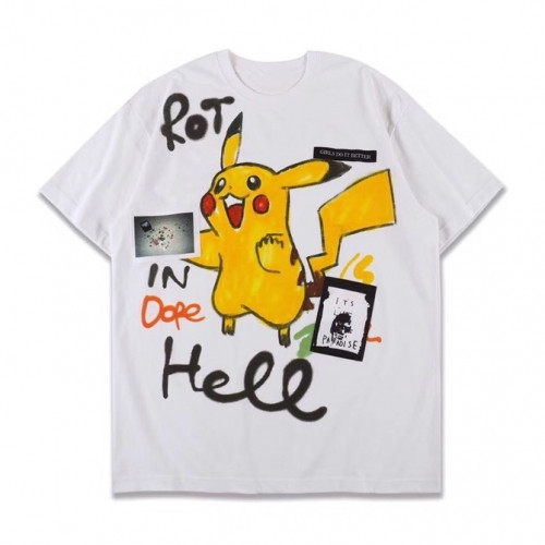 Guernika 2019 Mm/Wm Logo Oversize Cotton Short Sleeved Tshirts - Guernika 남자 레드 로고 오버사이즈 코튼 반팔티 Gue06x.Size(m - l).화이트