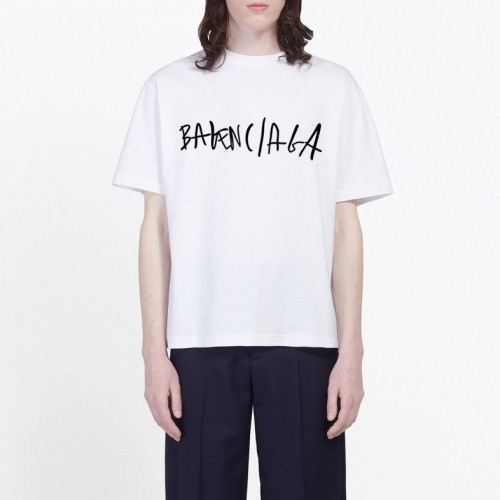 [발렌시아가]Balenciaga 2020 Mm/Wm Logo Cotton Short Sleeved Tshirts - 발렌시아가 2020 남자 로고 오버사이즈 코튼 반팔티 Bal0466x.Size(xs - m).화이트