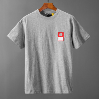 [매장판]Moncler 2020 Mens Logo Cotton Short Sleeved Tshirts - 몽클레어 2020 남성 로고 코튼 반팔티 Moc01381x.Size(s - 2xl).그레이