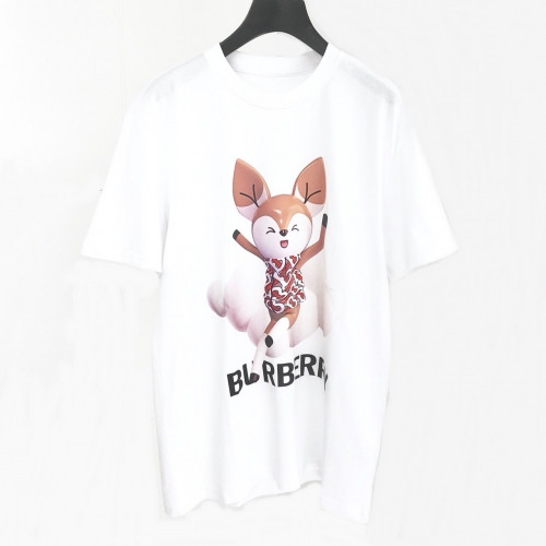 [버버리]Burberry 2020 Mm/Wm Logo Cotton Short Sleeved Tshirts - 버버리 2020 남자 로고 코튼 반팔티 Bur02068x.Size(s - 2xl).화이트
