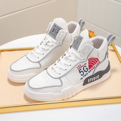 Gucci 2020 Mens Leather Sneakers - 구찌 2020 남성용 레더 스니커즈 GUCS0787,Size(240 - 270),화이트