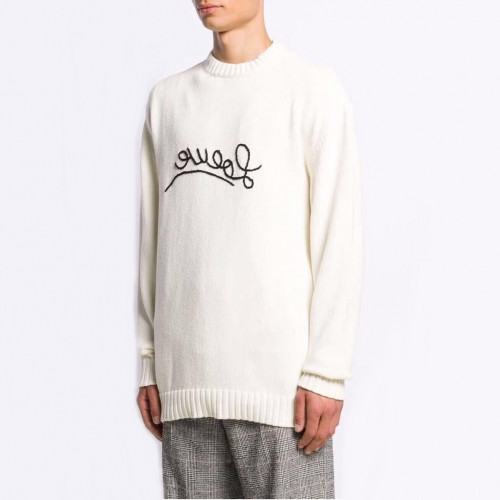 Loewe 2020 Mm/Wm Logo Crew-neck Wool Sweaters - 로에베 2020 남자 로고 크루넥 울 스웨터 Loe0179x.Size(s - 2xl).화이트