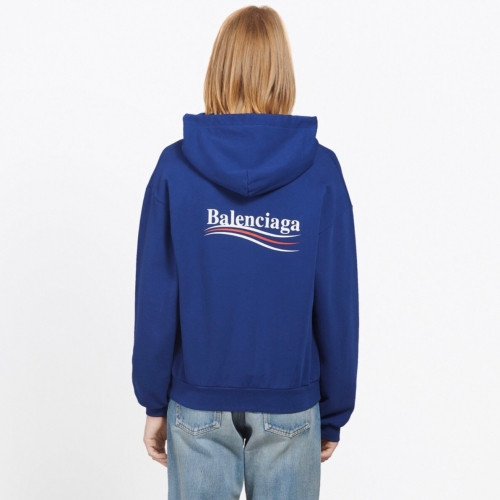 [발렌시아가]Balenciaga 2020 Mm/Wm Logo Oversize Cotton Hoodie - 발렌시아가 2020 남자 로고 오버사이즈 코튼 기모 후디 Bal0504x.Size(s - xl).블루