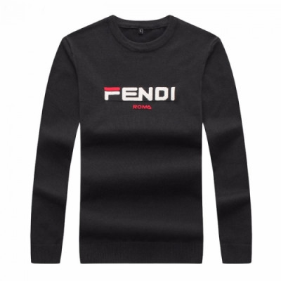 [펜디]Fendi 2020 Mens Logo Crew-neck Wool Sweaters - 펜디 2020 남성 로고 크루넥 울 스웨터 Fen0586x.Size(l - 4xl).다크그레이