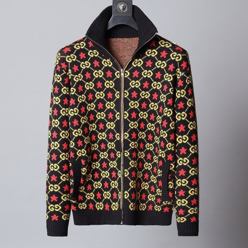 Gucci 2020 Mens Logo Zip-up Wool Sweaters - 구찌 2020 남성 로고 집업 울 스웨터 Guc02225x.Size(m - 3xl).블랙