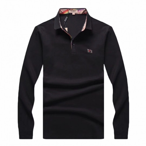 [버버리]Burberry 2020 Mens Logo Casual Cotton Polo Tshirts - 버버리 2020 남성 로고 캐쥬얼 코튼 폴로 맨투맨 Bur02181x.Size(m - 3xl).블랙