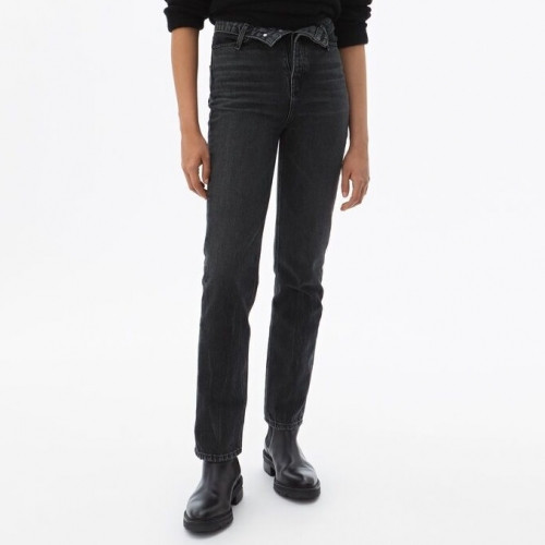 Alexsander Wang Womens Logo Classic Denim Pants - 알렉산더왕 2020 여성 로고 클래식 데님 팬츠 Alw0072x.Size(26 - 29).블랙