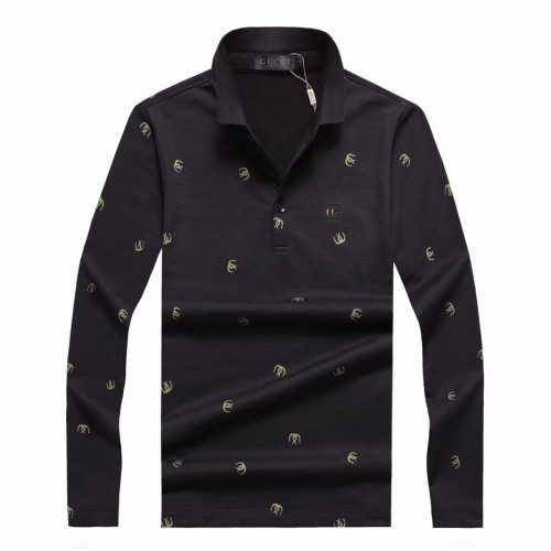 [구찌]Gucci 2020 Mens Basic Cotton Polo Tshirts - 구찌 2020 남성 베이직 코튼 폴로 긴팔티 Guc02336x.Size(m - 3xl).블랙