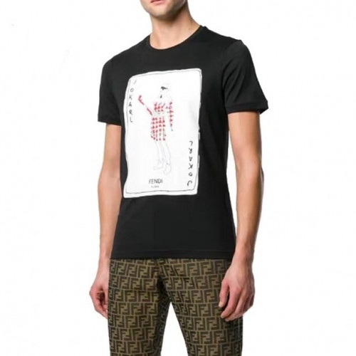 [펜디]Fendi 2020 Mens Logo Casual Eyes Fall Short Sleeved Tshirts - 펜디 2020 남성 로고 캐쥬얼 몬스터 반팔티 Fen0603x.Size(xs - xl).블랙