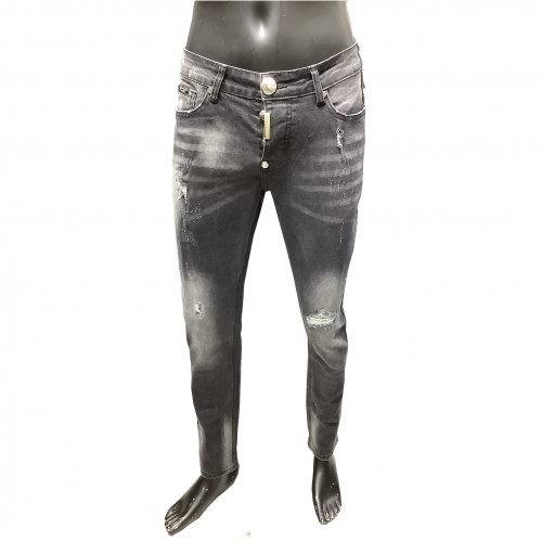 Philipp Plein 2020 Mens Logo Casual Denim Jeans - 필립플레인 2020 남성 로고 캐쥬얼 데님 청바지 Phi0102x.Size(29 - 40).블랙