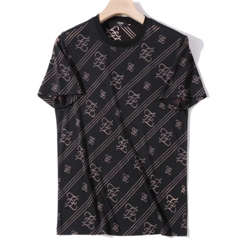 [펜디]Fendi 2020 Mens Logo Casual Short Sleeved Tshirts - 펜디 2020 남성 로고 캐쥬얼 반팔티 Fen0603x.Size(m - 3xl).블랙