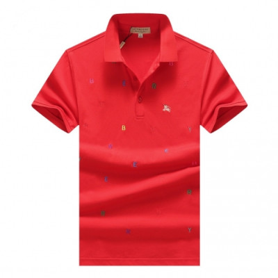 [버버리]Burberry 2020 Mens Logo Cotton Polo Short Sleeved Tshirts - 버버리 2020 남성 로고 코튼 폴로 반팔티 Bur02277x.Size(m - 3xl).레드