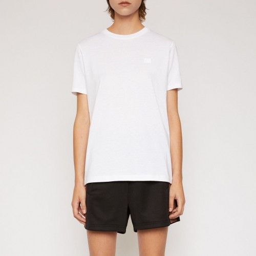 Acne Studios Womens Short Sleeved Tshirt - 아크네 스튜디오 여성 로고 코튼 반팔티 Acn58x