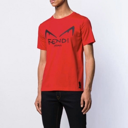 [펜디]Fendi 2020 Mens Logo Casual Eyes Fall Short Sleeved Tshirts - 펜디 2020 남성 로고 캐쥬얼 몬스터 반팔티 Fen0613x.Size(s - 3xl).레드