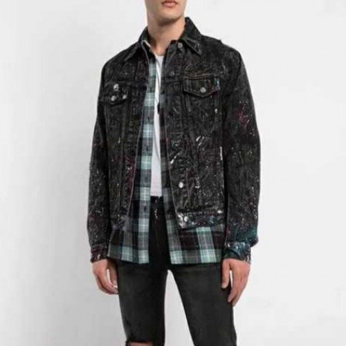 [아미리]Amiri 2020 Mens Casual Denim Jackets - 아미리 2020 남성 캐쥬얼 데님 재킷 Ami0083x.Size(s - l).블랙