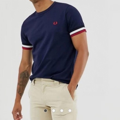Fredperry 2020 Mens Business Cotton Short Sleeved Tshirt - 프레드페리 2020 남성 신상 비지니스 코튼 반팔티 Fre0015x.Size(s - xl).네이비
