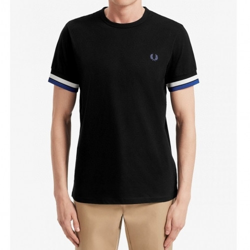Fredperry 2020 Mens Business Cotton Short Sleeved Tshirt - 프레드페리 2020 남성 신상 비지니스 코튼 반팔티 Fre0016x.Size(s - xl).블랙
