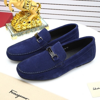 Ferragamo  2020 Mens Leather Loafer - 페라가모 2020 남성용 레더 로퍼 FGMS0362,Size(240 - 270).블루