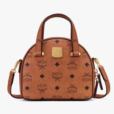 MCM 2020 Visetos Tote Shoulder Bag,18cm - 엠씨엠 2020 비세토스 토트 숄더백 MCMB0427, 18cm,브라운