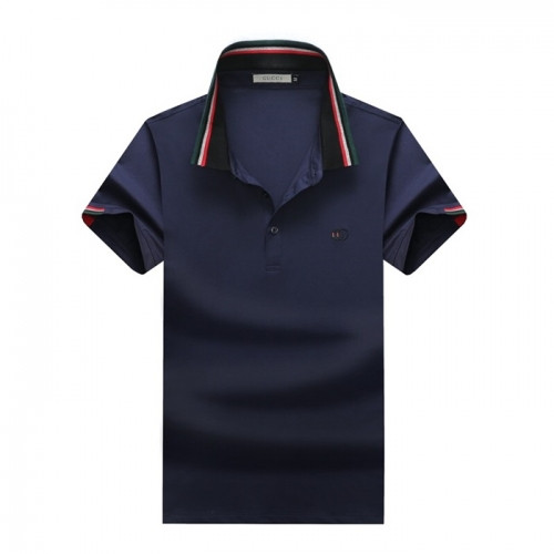 [매장판]Gucci 2020 Mens Logo Cotton Short Sleeved Polo Tshirts - 구찌 2020 남성 로고 코튼 폴로 반팔티 Guc02373x.Size(m - 3xl).네이비