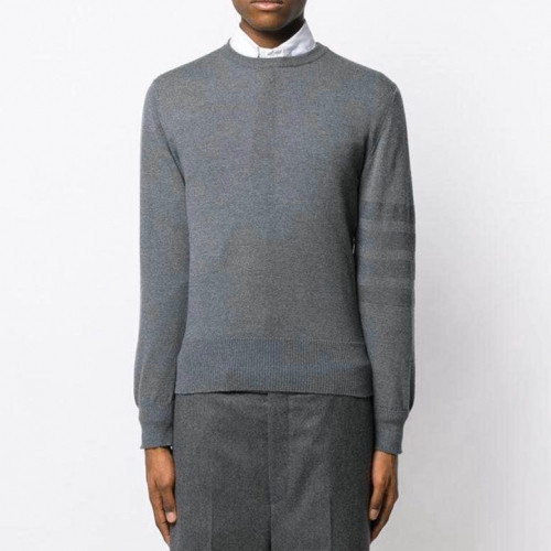 [톰브라운]Thom Browne 2020 Mens Strap Crew-neck Wool Sweaters - 톰브라운 2020 남성 스트랩 크루넥 울 스웨터 Thom0646x.Size(s - 2xl).그레이