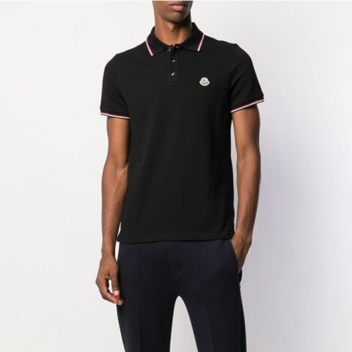 [매장판]Moncler 2020 Mens Logo Cotton Short Sleeved Polo Tshirts - 몽클레어 2020 남성 로고 코튼 폴로 반팔티 Moc01561x.Size(s - 2xl).블랙