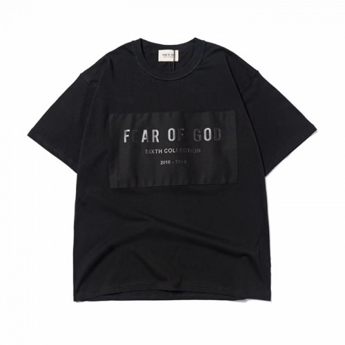 [피어오브갓]Fear of god 2020 Mm/Wm Oversize Minimal Cotton Short Sleeved Tshirts - 피어오브갓 2020 남자 미니멀 오버사이즈 코튼 반팔티 Fea0103x.Size(s - xl).블랙