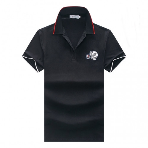 [매장판]Moncler 2020 Mens Logo Cotton Short Sleeved Polo Tshirts - 몽클레어 2020 남성 로고 코튼 폴로 반팔티 Moc01581x.Size(m - 3xl).블랙