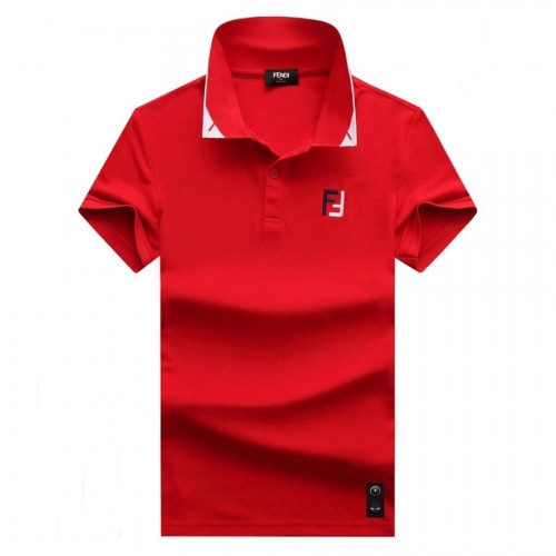 [펜디]Fendi 2020 Mens Logo Casual Cotton Polo Short Sleeved Tshirts - 펜디 2020 남성 로고 캐쥬얼 코튼 폴로 반팔티 Fen0646x.Size(m - 3xl).레드