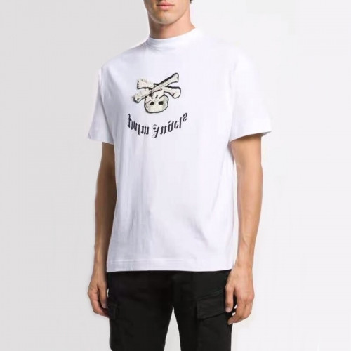 [팜 엔젤스]Palm Angels 2020 Mm/Wm Logo Cotton Short Sleeved Tshirts - 팜 엔젤스 2020 남자 로고 코튼 반팔티셔츠 Pam0127x.Size(s - xl).화이트