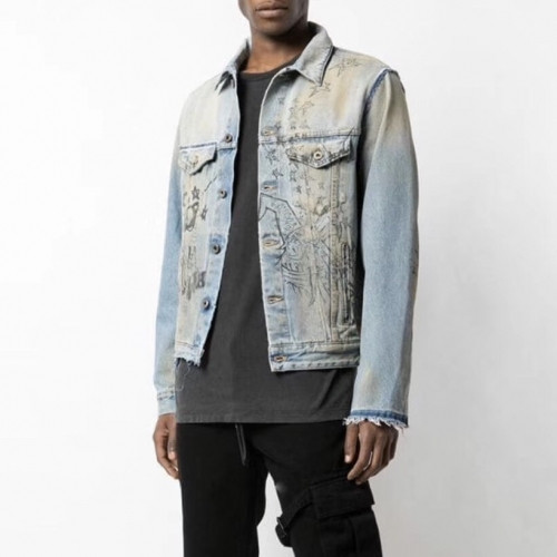 Off-white 2020 Mens Logo Casual Denim Jackets - 오프화이트 2020 남성 로고 캐쥬얼 데님 재킷 Off0414x.Size(m - 2xl).블루