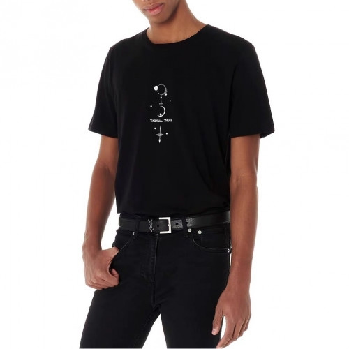 Saint Laurent 2020 Mens Logo Cotton Short Sleeved Tshirs - 입생로랑 2020 남성 로고 코튼 반팔티 Ysl0085x.Size(xs - l).2컬러(블랙/화이트)
