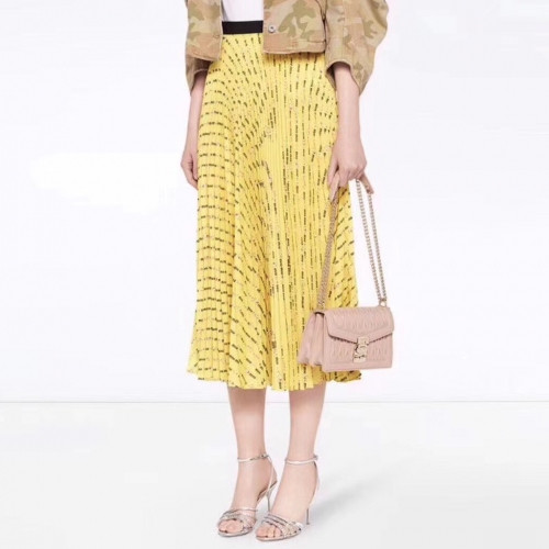 Miumiu Ladies Long Skirts - 미우미우 여성 롱 스커트 - miu187x