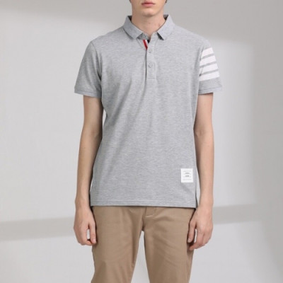 [톰브라운]Thom Browne 2020 Mens Casual Cotton Short Sleeved Tshirts - 톰브라운 2020 남성 로고 코튼 반팔티 Tho0690x.Size(m - 3xl).그레이