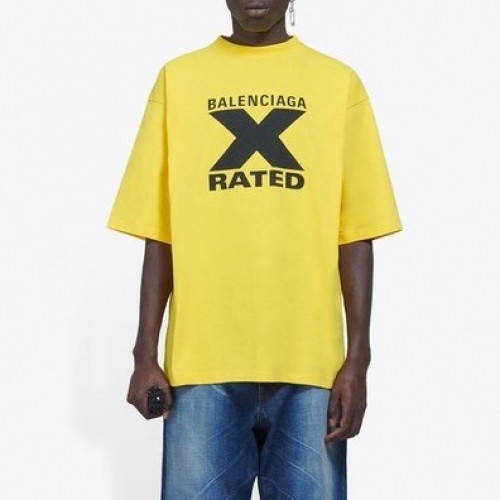 [발렌시아가]Balenciaga 2019 Mm/Wm Logo Cotton Short Sleeved Tshirts - 발렌시아가 2019 남/녀 로고 오버사이즈 코튼 반팔티 Bal0590x.Size(xs - xl).옐로우