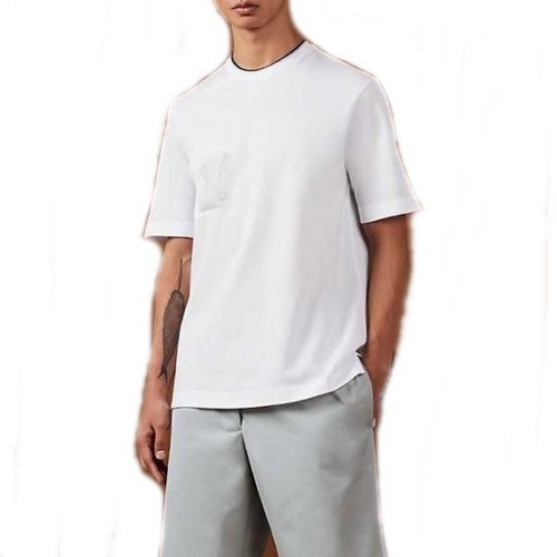 Hermes 2020  Mm/Wm Crew-neck Silket Short Sleeved Tshirts - 에르메스 2020 남자 크루넥 실켓 반팔티 Her0441x.Size(m - 2xl).화이트