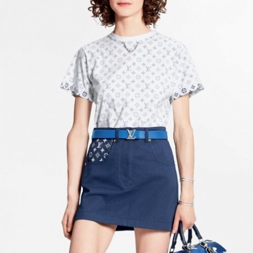 Louis vuitton 2020 Womens Crew-neck Cotton Short Sleeved Tshirts - 루이비통 2020 여성 크루넥 코튼 반팔티 Lou01777x.Size(s - l).화이트