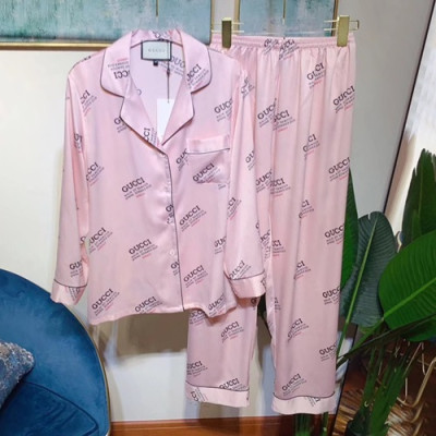 Gucci 2020 Mm / Wm Silk Pajamas - 구찌 2020 남여공용 실크 파자마 PAJA0055.Size(XS-XXL),핑크