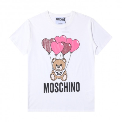 [모스키노]Moschino 2020 Mm/Wm Logo Cotton Short Sleeved Tshirts - 모스키노 2020 남자 로고 코튼 반팔티 Mos0087x.Size(s - l).화이트