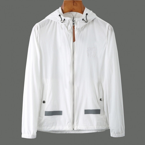[로에베]Loewe 2020 Mens Logo Casual Windproof Jackets - 로에베 2020 남성 로고 캐쥬얼 방풍 자켓 Loe0225x.Size(m - 2xl).화이트