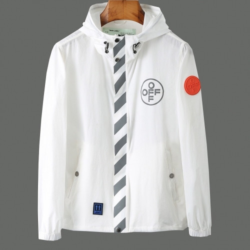 Off-white 2020 Mens Logo Casual Windproof Jackets - 오프화이트 2020 남성 로고 캐쥬얼 방풍 자켓 Off0420x.Size(m - 2xl).화이트