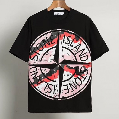 [스톤아일랜드]Stone Island 2020 Mens Crew-neck Cotton Short Sleeved Tshirts - 스톤아일랜드 2020 남성 크루넥 코튼 반팔티 Sto0156x.Size(m - 2xl).블랙