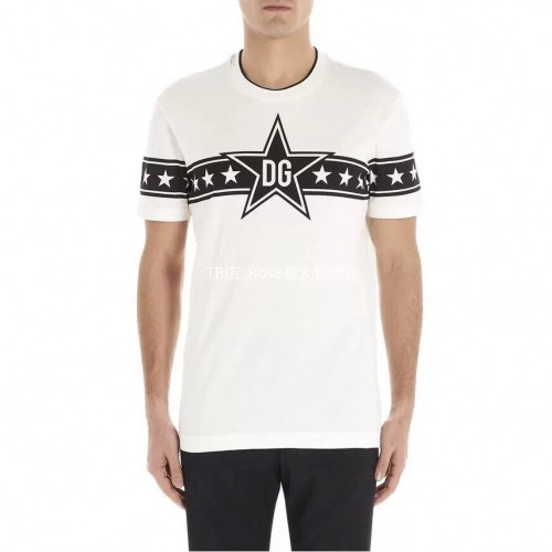 [돌체앤가바나]Dolce&Gabbana 2020 Mens Logo Silket Short Sleeved Tshirts - 돌체앤가바나 2020 남성 로고 실켓 반팔티 Dol0264x.Size(m - 3xl).화이트