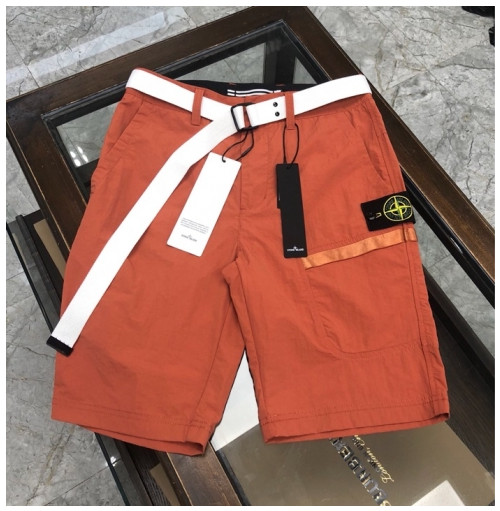 [스톤아일랜드]Stone Island 2020 Mens Casual Half-pants - 스톤아일랜드 2020 남성 로고 캐쥬얼 반바지 Sto0190x.Size(30 - 34).오렌지