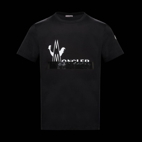 [매장판]Moncler 2020 Mens Logo Silket Crew-neck Short Sleeved Tshirts - 몽클레어 2020 남성 로고 실켓 크루넥 반팔티 Moc01685x.Size(m - 3xl).블랙