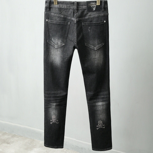 Philipp Plein 2020 Mens Logo Casual Denim Jeans - 필립플레인 2020 남성 로고 캐쥬얼 데님 청바지 Phi0107x.Size(30 - 38).블랙