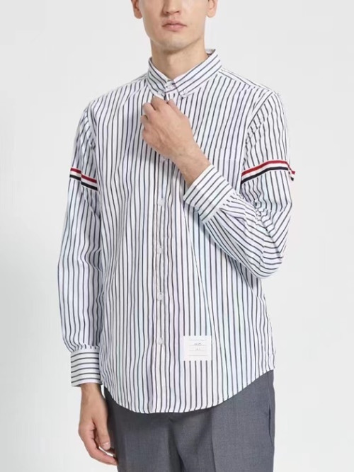 [톰브라운]Thom Browne 2023 Mm/Wm Strap Cotton Tshirts - 톰브라운 2023 남자 스트랩 코튼 셔츠 Thom0772x.Size(0 - 4).화이트블랙