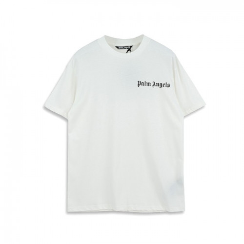 [팜 엔젤스]Palm Angels 2020 Mm/Wm Logo Cotton Short Sleeved Tshirts - 팜 엔젤스 2020 남자 로고 코튼 반팔티셔츠 Pam0147x.Size(xs - m).화이트