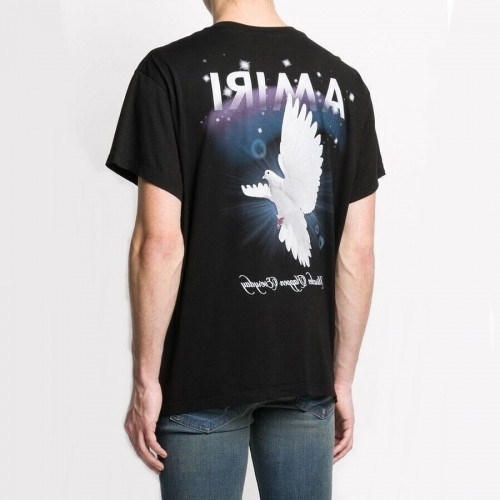 Amiri 2020 Mm/Wm Logo Cotton Short Sleeved Tshirts - 아미리 2020 남/녀 로고 코튼 반팔티 Ami0088x.Size(s - xl).블랙
